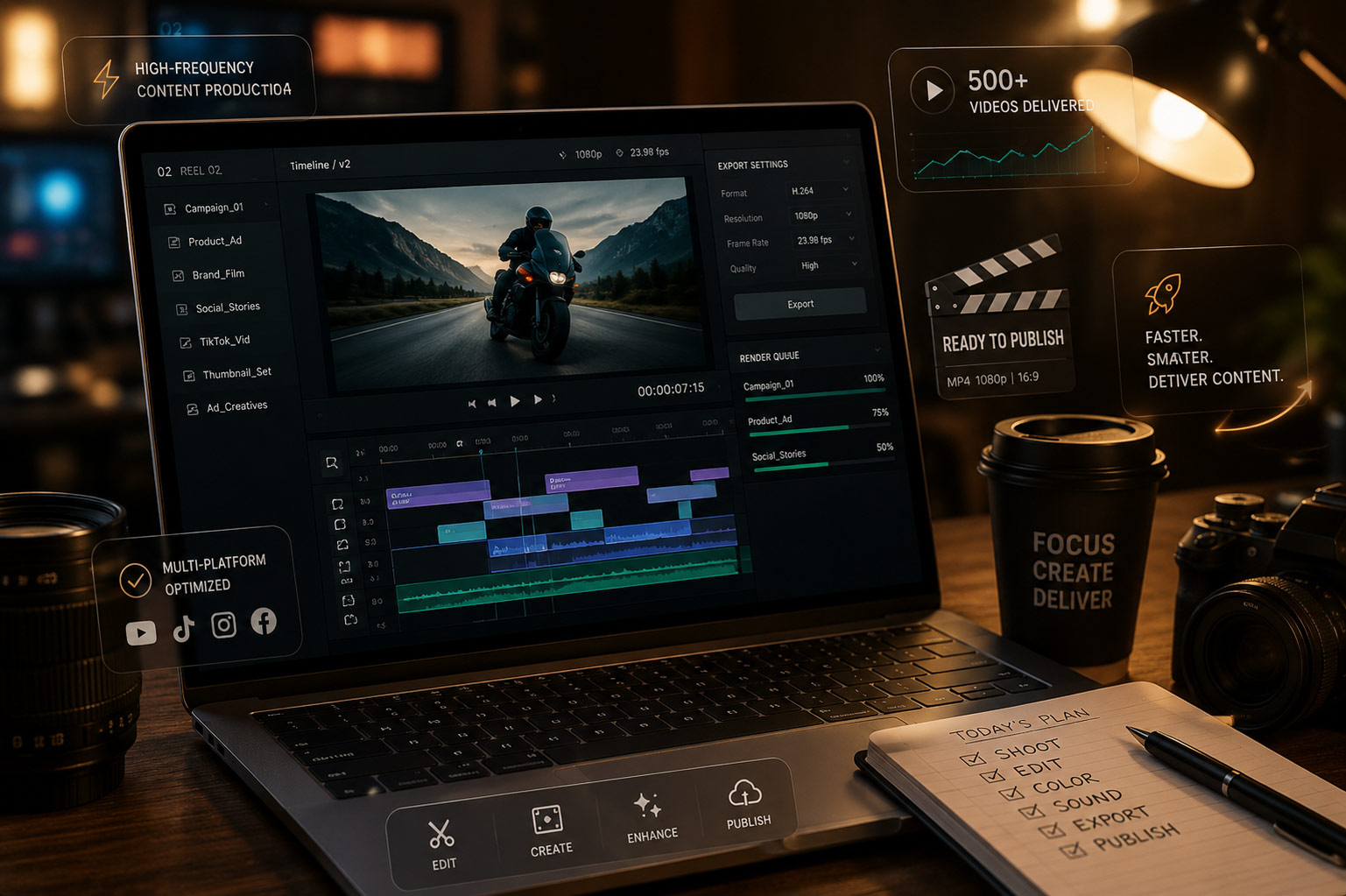 Multimedia production and campaign media workflows